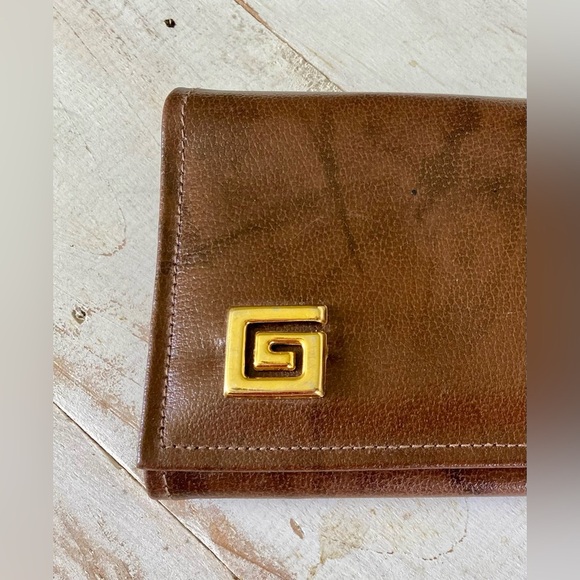 NEW YORKER brown split genuine cowhide marbled leather wallet vintage 70s RaRe - Picture 2 of 12